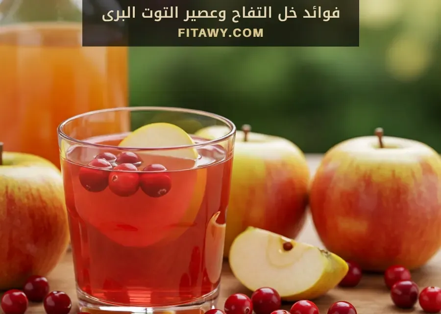 فوائد خل التفاح وعصير التوت البرى